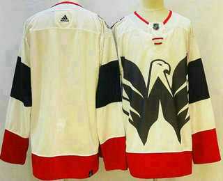 Mens Washington Capitals Blank White 2023 Stadium Series Stitched Jersey